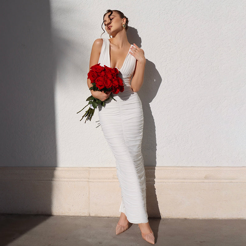 
                      
                        Victoria Mesh Bandage Maxi Dress - LE COLLET
                      
                    