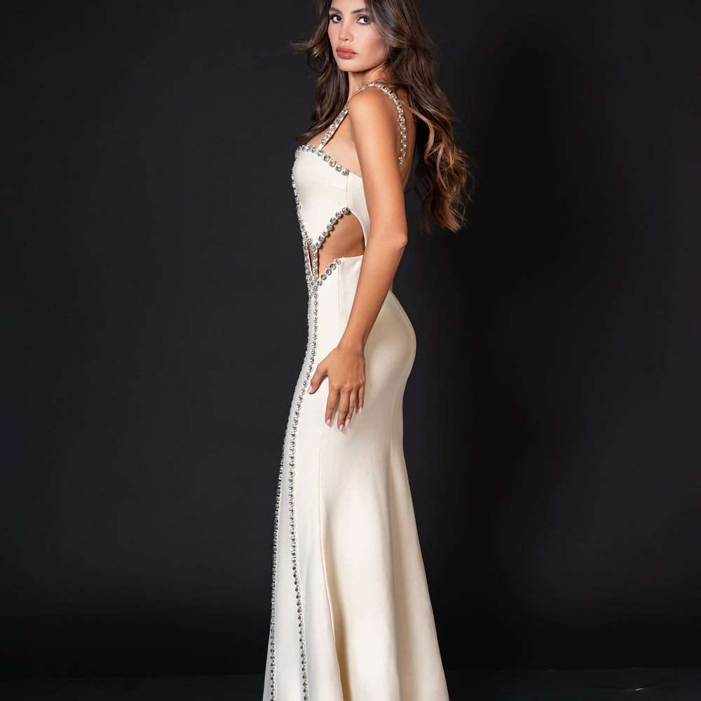 
                      
                        Scarlett Embellished Cutout Maxi Dress - LE COLLET
                      
                    